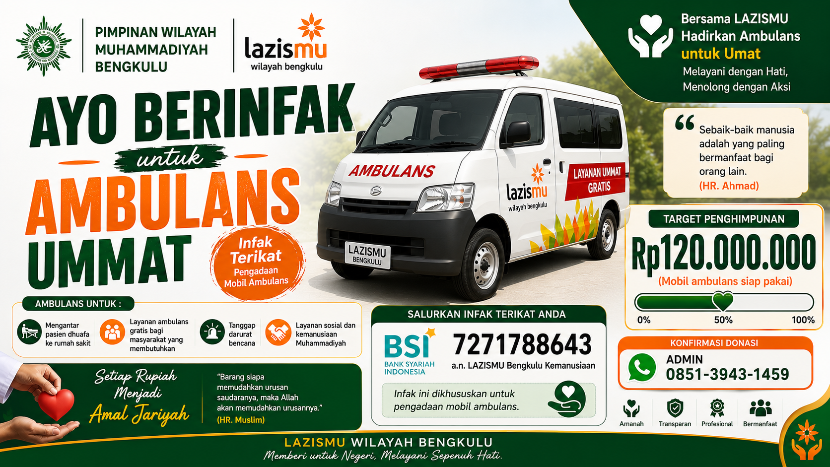 Pembelian Mobil Ambulance Umat 