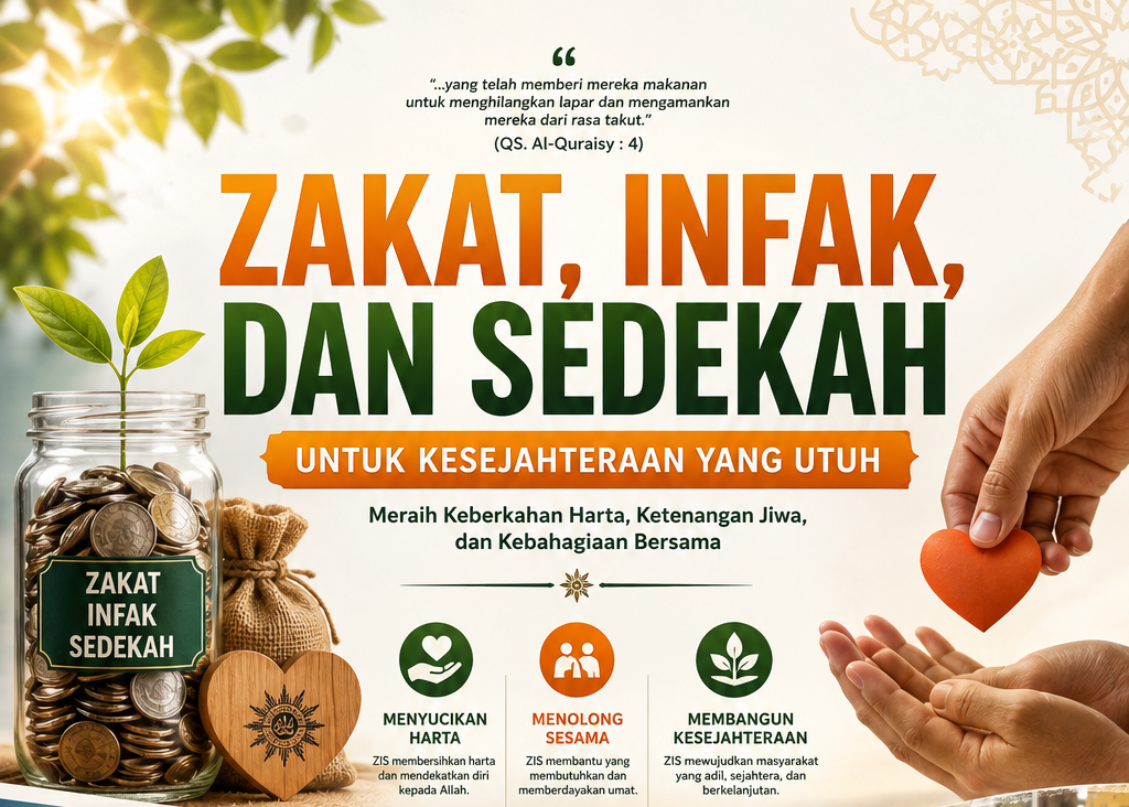 ZAKAT, INFAK, DAN SEDEKAH UNTUK KESEAHTERAAN YANG UTUH