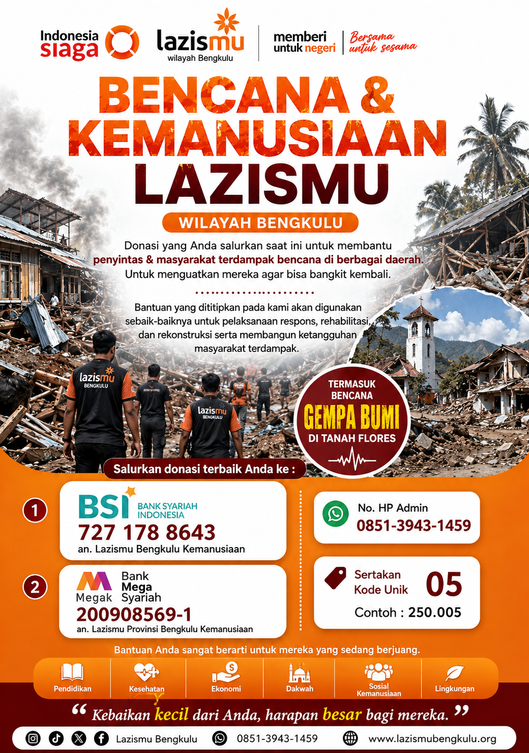 Donasi Bencana & Kemanusiaan Gempa NTT